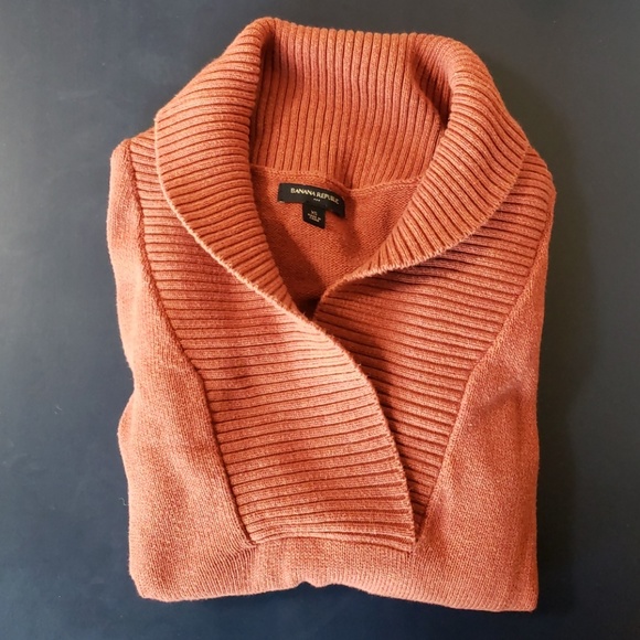 Banana Republic sweater, with collar XS, orange - Picture 7 of 8